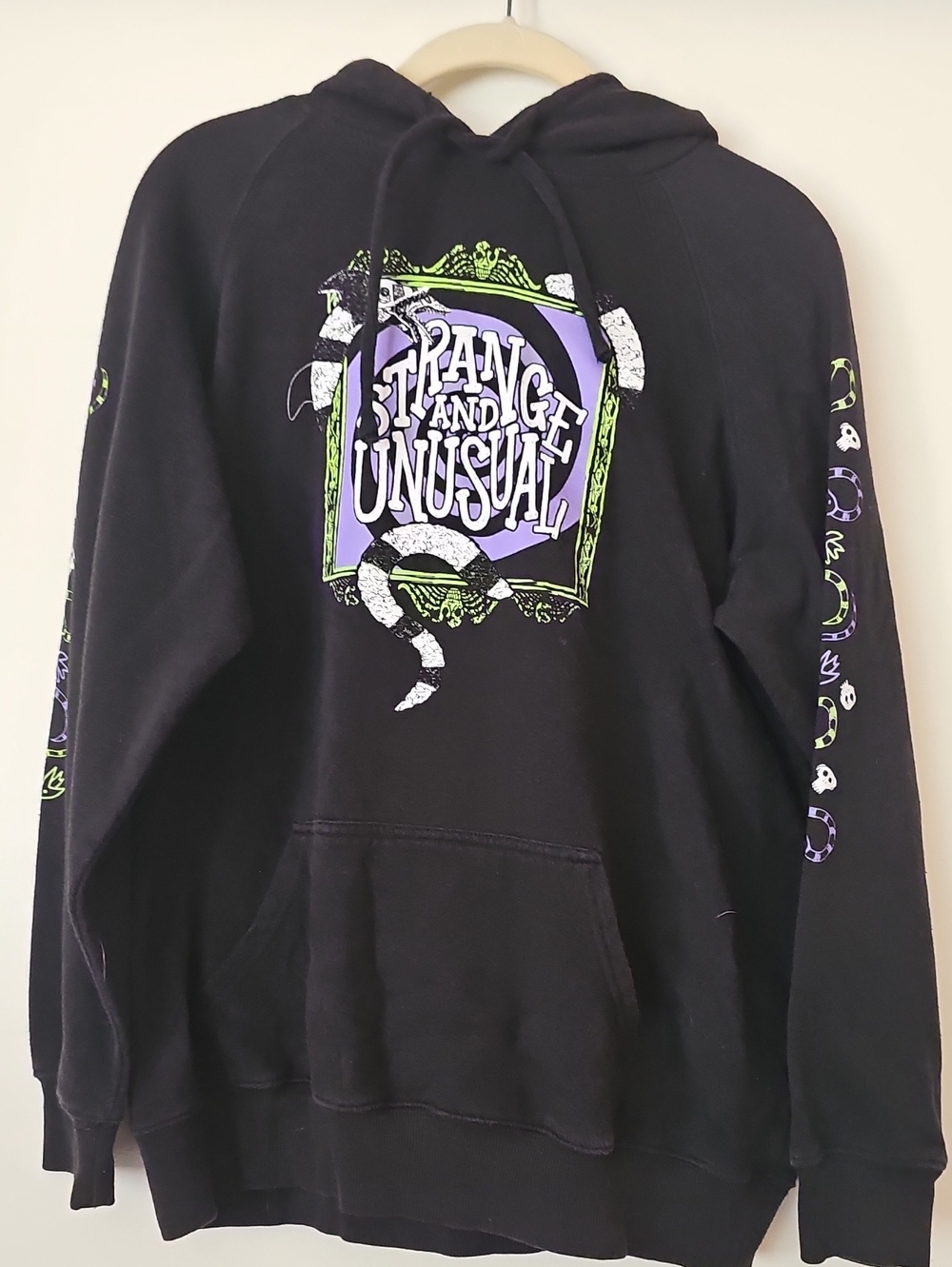 Torrid Beetlejuice Black "Strange and Unusual" Graphic Hoodie
